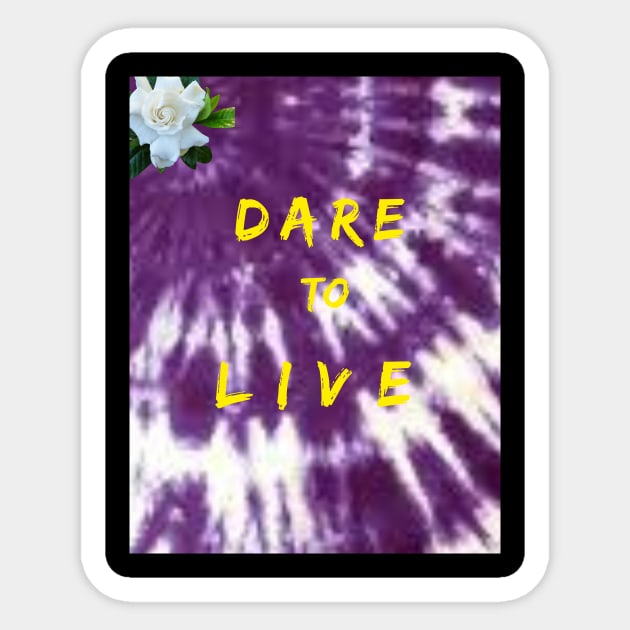 Embrace Living - Tie-dye Sticker by benzshope